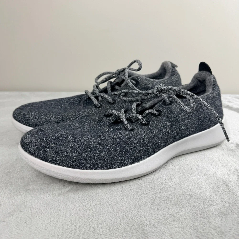 Allbirds‎ Mens Wool Runners Charcoal Grey White Sole Sneakers WR3MNCW140 Size 14